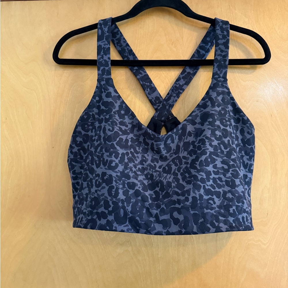 GAP Factory Gray Animal Print Sports Bra